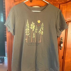 Life Is Good Green Short Sleeve Tee